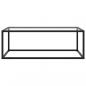 Preview: Couchtisch Schwarz mit Hartglas 100x50x35 cm