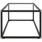 Preview: Couchtisch Schwarz mit Hartglas 100x50x35 cm