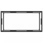 Preview: Couchtisch Schwarz mit Hartglas 100x50x35 cm