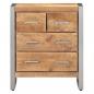 Preview: Sideboard 60x35x70 cm Raues Mangoholz