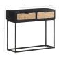 Preview: Konsolentisch 90x35x76 cm Mango Massivholz