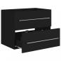 Preview: Waschbeckenunterschrank Schwarz 60x38,5x48 cm Holzwerkstoff