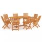 Preview: ARDEBO.de - 9-tlg. Garten-Essgruppe Massivholz Teak