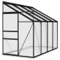 Preview: Anlehngewächshaus Anthrazit Aluminium 5,24 m³