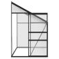 Preview: Anlehngewächshaus Anthrazit Aluminium 5,24 m³
