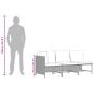 Preview: 3-tlg. Garten-Sofagarnitur mit Auflagen Schwarz Poly Rattan