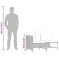 Preview: 2-tlg. Garten-Sofagarnitur mit Auflagen Schwarz Poly Rattan