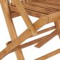 Preview: Gartenstühle mit Anthrazit Kissen 2 Stk. Massivholz Teak