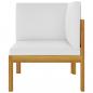 Preview: Garten-Ecksofa mit Auflagen Massivholz Akazie