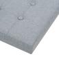 Preview: Hocker mit Stauraum 2 Stk. Hellgrau Leinenoptik