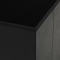 Preview: Hocker mit Stauraum Schwarz Kunstleder
