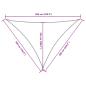 Preview: Sonnensegel Oxford-Gewebe Dreieckig 5x6x6 m Anthrazit
