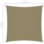 Preview: Sonnensegel Oxford-Gewebe Quadratisch 4,5x4,5 m Beige