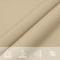 Preview: Sonnensegel Oxford-Gewebe Quadratisch 4,5x4,5 m Beige