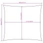 Preview: Sonnensegel Oxford-Gewebe Quadratisch 4,5x4,5 m Beige