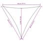 Preview: Sonnensegel Oxford-Gewebe Dreieckig 4,5x4,5x4,5 m Beige