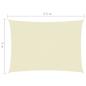 Preview: Sonnensegel Oxford-Gewebe Rechteckig 3x4,5 m Creme