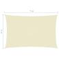 Preview: Sonnensegel Oxford-Gewebe Rechteckig 4x7 m Creme