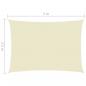 Preview: Sonnensegel Oxford-Gewebe Rechteckig 2,5x5 m Creme