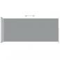 Preview: Seitenmarkise Ausziehbar 180x500 cm Grau