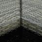 Preview: 8-tlg. Gartenbar-Set mit Kissen Poly Rattan Grau