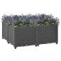 Preview: ARDEBO.de - Hochbeet 80x80x38 cm Polypropylen
