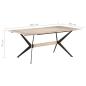 Preview: ARDEBO.de - Esstisch 180x90x76 cm Massivholz Mango
