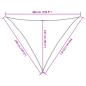 Preview: Sonnensegel 160 g/m² Hellgrün 3,5x3,5x4,9 m HDPE