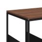 Preview: Beistelltisch mit Rollen Schwarz 55x36x63,5 cm Holzwerkstoff