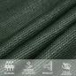 Preview: Sonnensegel 160 g/m² Dunkelgrün 4x5x6,8 m HDPE