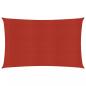 Preview: ARDEBO.de - Sonnensegel 160 g/m² Rot 2x4 m HDPE