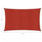 Preview: Sonnensegel 160 g/m² Rot 2x4 m HDPE