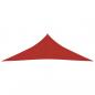 Preview: Sonnensegel 160 g/m² Rot 3,5x3,5x4,9 m HDPE
