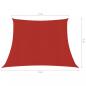 Preview: Sonnensegel 160 g/m² Rot 3/4x3 m HDPE