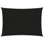 Preview: Sonnensegel 160 g/m² Schwarz 2,5x4 m HDPE