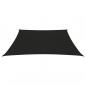 Preview: Sonnensegel 160 g/m² Schwarz 3/4x2 m HDPE