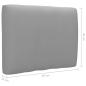 Preview: Palettenkissen Grau 50x40x12 cm Stoff