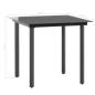 Preview: 3-tlg. Garten-Essgruppe PVC Rattan Schwarz