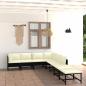 Preview: 8-tlg. Garten-Lounge-Set mit Kissen Poly Rattan Schwarz