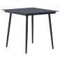 Preview: 5-tlg. Garten-Essgruppe PVC Rattan Schwarz 