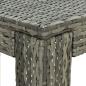 Preview: 5-tlg. Gartenbar-Set mit Kissen Poly Rattan Grau