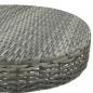 Preview: 3-tlg. Gartenbar-Set mit Kissen Poly Rattan Grau