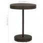 Preview: 5-tlg. Gartenbar-Set mit Kissen Poly Rattan Braun
