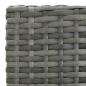 Preview: 3-tlg. Gartenbar-Set mit Kissen Poly Rattan Grau