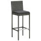 Preview: 3-tlg. Gartenbar-Set mit Kissen Grau
