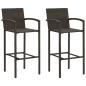Preview: 3-tlg. Gartenbar-Set Braun