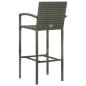 Preview: 3-tlg. Gartenbar-Set Grau