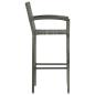 Preview: 3-tlg. Gartenbar-Set Grau