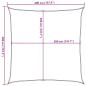 Preview: Sonnensegel 160 g/m² Anthrazit 4x4 m HDPE