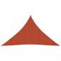 Preview: ARDEBO.de - Sonnensegel 160 g/m² Terrakottarot 3,5x3,5x4,9 m HDPE